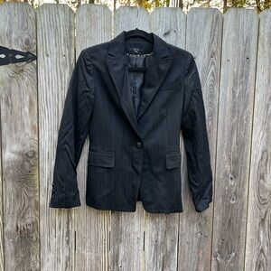 Zio Songzio Black Striped Blazer Jacket size 55 US 4